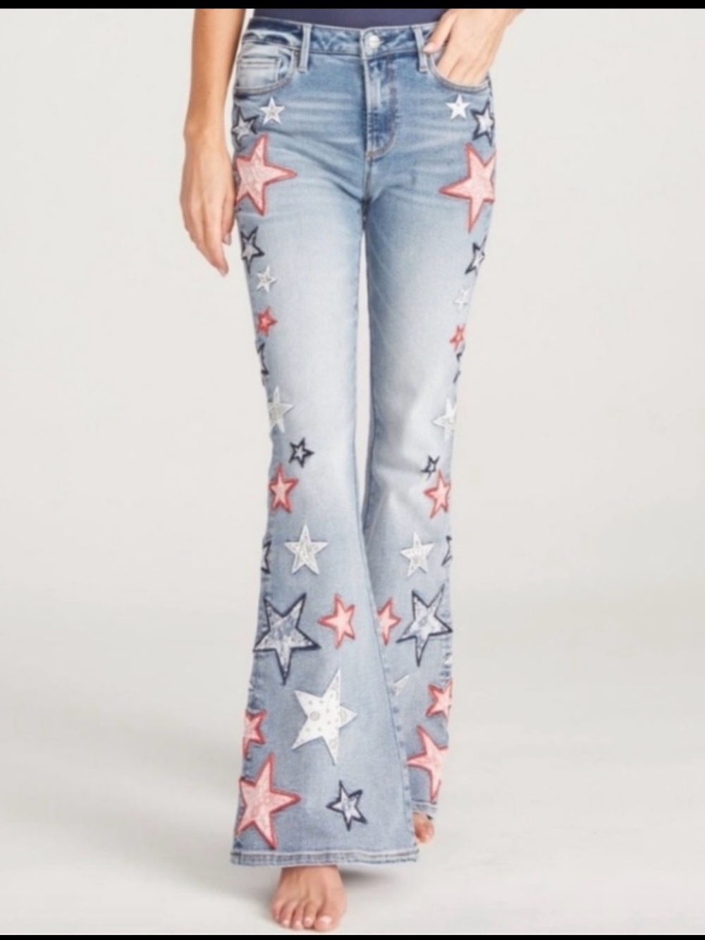 NWOT Driftwood Star Spangled Jeans size 30x32 Farrah